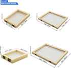 4 Sizes 2 In 1 Wooden Paper Making Screen  Mould And Deckle  Wooden Paper Making