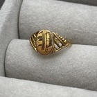 Antique 14k Signet Ring Yellow Gold Baby Ring Monogram Pinky Ring 0 81g Sz 0
