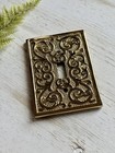 Ornate Antique Gold Brass Decorative Single Switch Plate Cover Vintage-style
