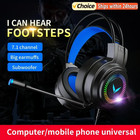 G60 Gaming Headset 7 1 Stereo Svirtual Surround Bass Earphone Headphone With Mic