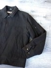Columbia Mens M Brown Wool Blend Bomber Jacket Coat Full Zip Pockets Vented