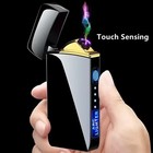 Lighter Rechargeable Plasma Windproof Usb Electric Flameless Dual Arc Cigarette