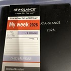 At-a-glance Dayminder 2026 Weekly Planner Black Pocket 3 1 2 X 6 Sk480026