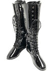 Black Adult Pro Wrestling Boots Boxing Wwf Wwe Costume Wrestler Shoes Super Hero