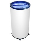 Barrel Merchandiser Freezer 2 Cu Ft White Commercial Beverage Display