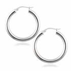 925 Sterling Silver 2mm Hoop Earrings-unisex French Lock Hoop Earrings 10mm-80mm