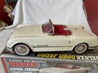 Vintage Tin Friction Deluxe Open Sedan  mf317 Toy Car - Original Box