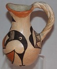 Vintage Acoma Pitcher With Light Tan Slip