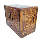 Large 19th C  Inlaid Tunbridge Ware Jewelry Case   Chest  Box  Fabulous Design