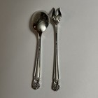 Vintage Cocktail Fork   Sugar Sifter Spoon 1847 Rogers Bros Eternally Yours Is