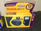 Lot Of 3 Disposable Cameras Polaroid Flash  Kodak Max   1 Unknown Package