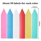 300 Pcs Plastic Plant Nursery Garden Labels 6 4 Inch  Multicolored   300pcs      