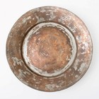 Antique Armenian Engraved Copper Bowl Dish 10  Middle Eastern Turkish Hammered