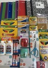 School Supplies Bundle Notebooks Markers Crayons Glue Pens Pencils Sharpener New