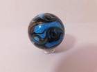 A Sharp New Dazzling Handmade Fancy Swirl Art Glass Marble - 39 Mm   1-7 16  Dia