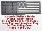 Valcambi Case  Wallet - Holds 1 Gram Silver Or Gold Bars - Laser Engraved Flag 