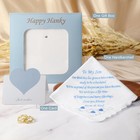 Embroidered Wedding Handkerchiefs  Something Blue Handkerchief Wedding Gift F   