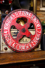 Antique Gambling Wheel Wood Carnival Casino Roulette Game Sign Vintage Oddity