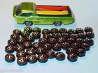 Hot Wheels Redline Us Hk Wheel Tire Lot Of 48 Small Bearing Style -nice 