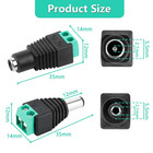 20pcs Male female Dc Power Jack Connector Adapter Plug 2 1 X 5 5mm For Cctv Us