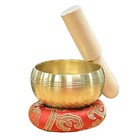 Nepal Brass Singing Bowl Set Meditation Sound Cushion Mallet Yoga Chakra Healing