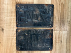 1950     Texas   License    Plates    Ub2445 Pair