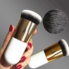 Pro Kabuki Makeup Brush     Flat Contour Tool For Foundation  Blush   Powder