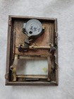 Vintage American Eagle Postal Box Door W glass Window   Lock Brass Antique