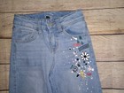 Art Class Girls Jeans Paint Graffiti Design Adjustable Size 7 Back To School