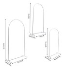 Wedding Arch Backdrop Stand Metal Arch Stand Set Of 3 For Birthday Party Wedding