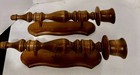Vtg Pair Of Wooden Sconce 16   Candlestick Wall Hanging Candle Holders Decor