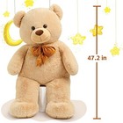  Giant Teddy Bear  4 Feet Soft Big Stuffed Animal Life Size Plush 47 Inch Brown