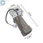 1 100 Worm Gear Motor Rv040 12 Rpm 180w 110v With Speed Controller 18mm Output
