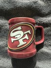 Nfl 49ers Sculpted Coffee Mug Cup 3d Design With Handle  Burgandy