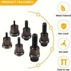 7pcs Rivnut Tool Adapter Kit M3-m12 Manual Rivet Nut Setter Mandrel Head Set