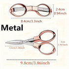 1pc Stainless Steel Folding Scissors Portable Compact Travel Outdoor Cuttingtool
