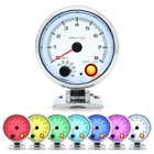 3 75 Inch  95mm  Tachometer With Shift Light  8000 Rpm Gauge  7 Color White
