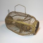 Vintage Wire Mouse Trap Cage W trap Door - Primitive - 8 3 8  Long - See Desc