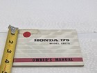 Honda 175 Cb175 Owner s Manual Owner Owners Factory Cb 175 Oem Pub 1969 K3-1 K3
