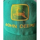 Nwot John Deere Green Adjustable Cap Adj Yellow Embroidered Deer Patch Rare Farm
