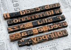A-z Alphabet 1 06  Letterpress Wooden Printing Blocks Wood Type Printer Vintage
