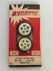 Dynamic Models  685 Chrome Drag Tire   Wheel 1 Pair For 1 24 Scale Slot Cars Nib