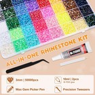 50000pcs Bedazzler Kit With Rhinestones  Bedazzling Kit 40 Colors 3mm With 2pcs