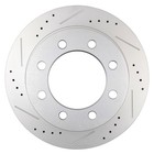 Rear Drilled Brake Rotor Ceramic Brakes Pads For 2006-2008 Dodge Ram 1500