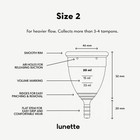Menstrual Cup Reusable Bpa Period Cup With 12-hour Leak Comfort - Soft 100  -   