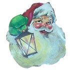 Vintage Die Cut Santa Store Display Eureka 1950s Mcm Kitschy Christmas Decor