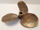 Vintage Brass 3-blade 10 Inch Boat Propeller Nautical Camp Decor