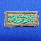 Boy Scout Training Award Square Knot Patch On Green Twill 255b2-bin