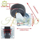 24 Pack 2  Heavy Duty Swivel Caster Wheels Rubber Base With Top Plate   Bearing