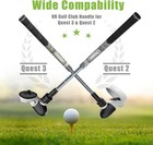 Yoges Adjustable Length Vr Golf Club Handle For Meta For Quest 3  Black grey